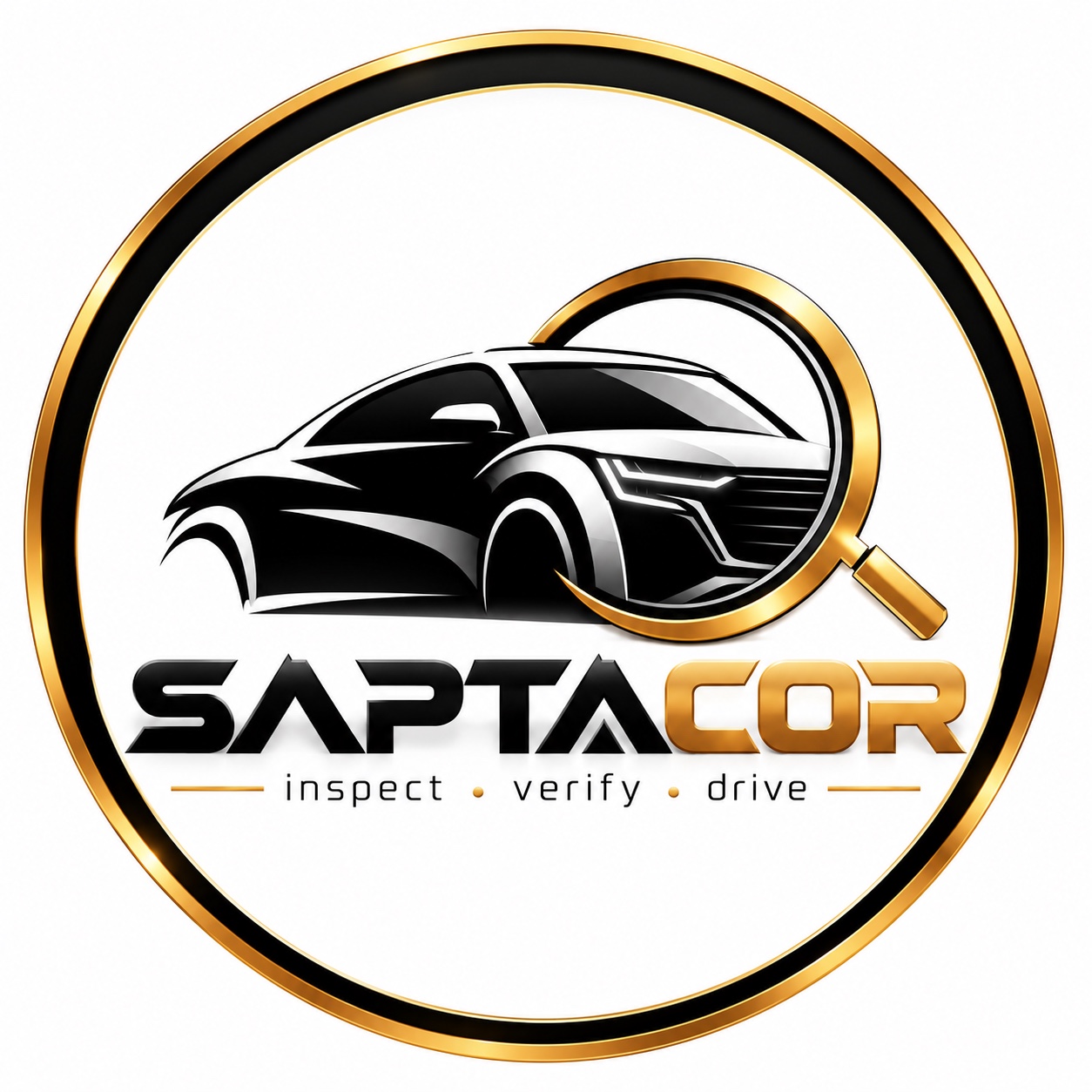 Original SAPTACOR car inspection badge
